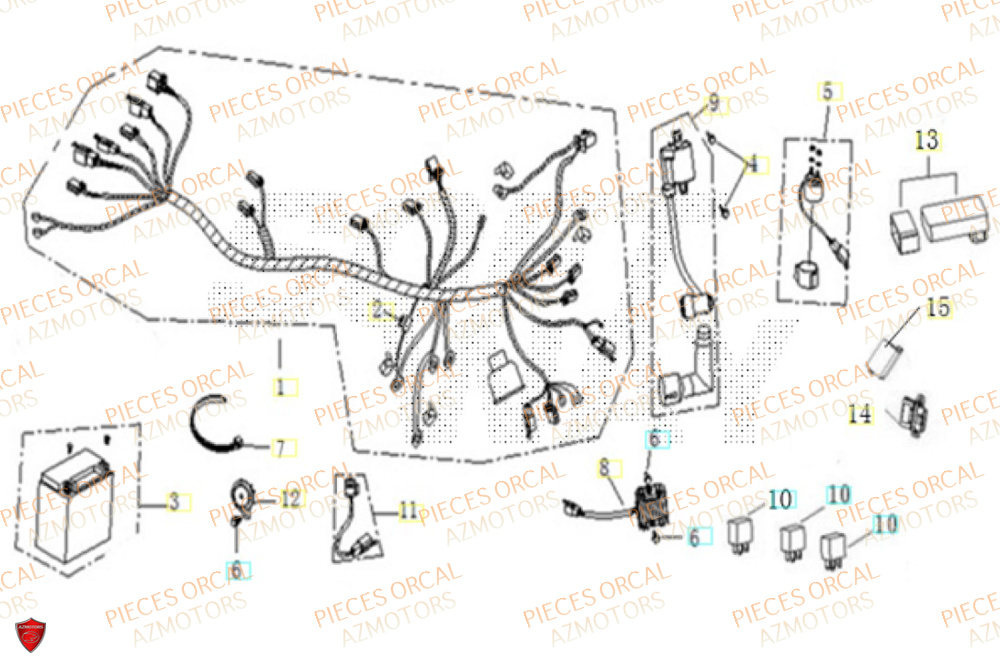 Electrique ORCAL Pièces Orcal ORCAL ARIOS 50 10" Euro 5+
