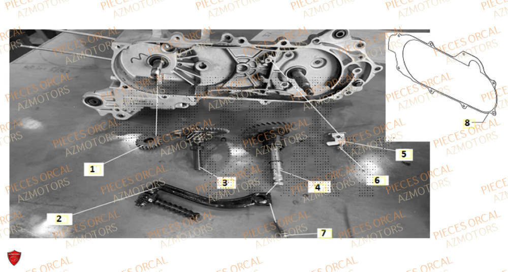 Kick ORCAL Pièces Orcal ORCAL ARIOS 50 10" Euro 5+