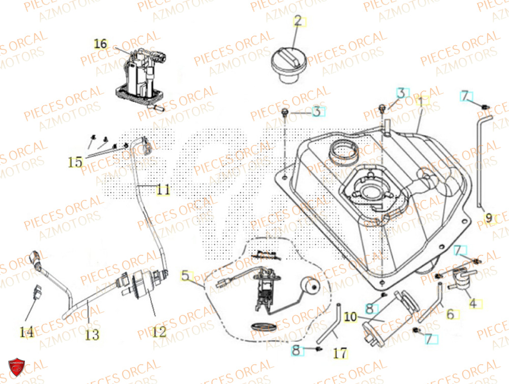 Reservoir ORCAL Pièces Orcal ORCAL ARIOS 50 10" Euro 5+