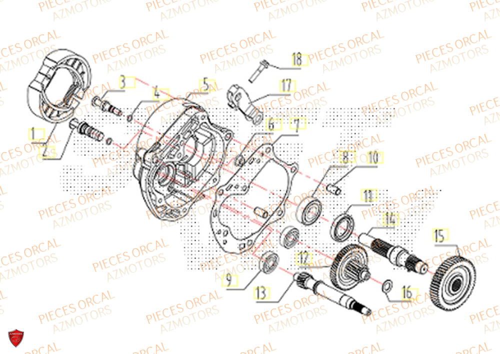 Transmission ORCAL Pièces Orcal ORCAL ARIOS 50 10" Euro 5+
