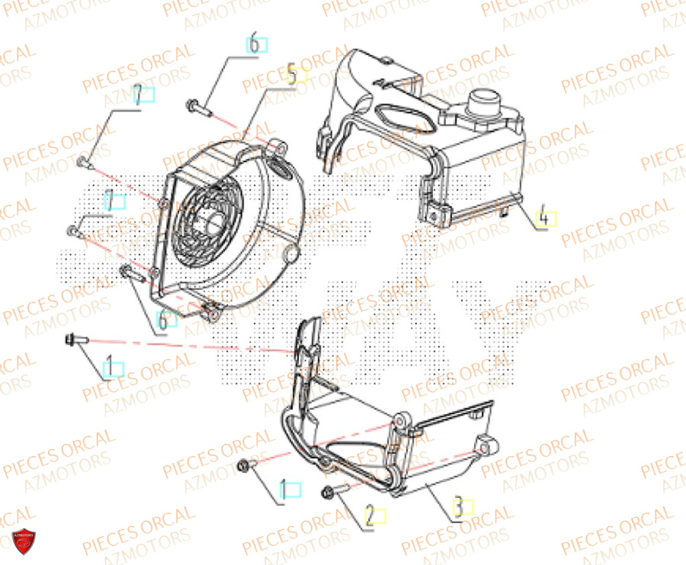 Cache Ventilateur ORCAL Pièces Orcal ORCAL ARIOS 50 12" Euro 5+