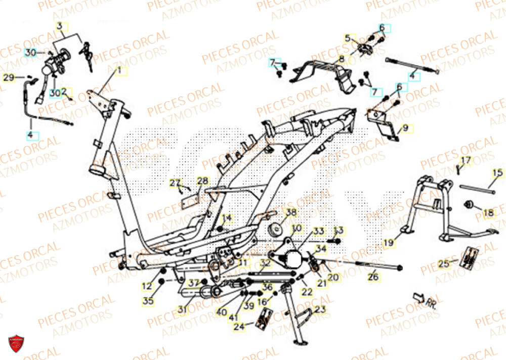 Chassis ORCAL Pièces Orcal ORCAL ARIOS 50 12" Euro 5+