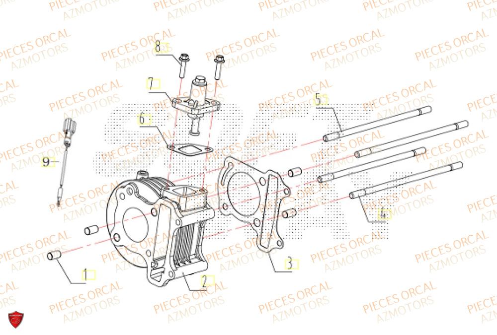 Cylindre ORCAL Pièces Orcal ORCAL ARIOS 50 12" Euro 5+