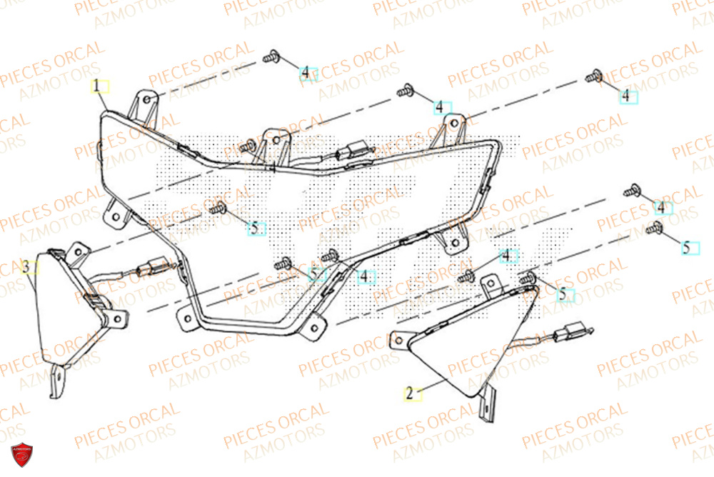 Phare Avant ORCAL Pièces Orcal ORCAL ARIOS 50 12" Euro 5+