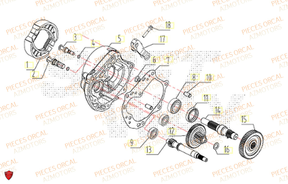 Transmission ORCAL Pièces Orcal ORCAL ARIOS 50 12" Euro 5+