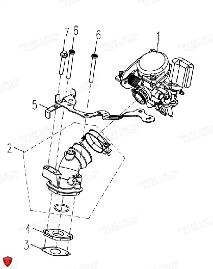 CARBURATEUR ORCAL ARIOS R 50 4T E5