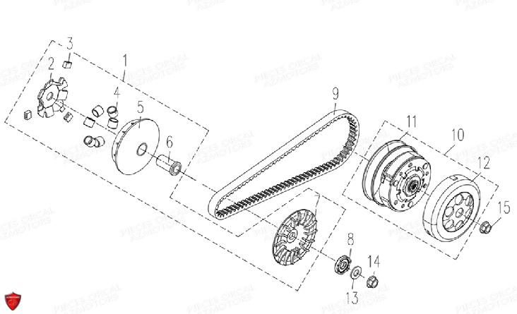 Courroie ORCAL Pièces Orcal ARIOS-R 50 12" Euro 5