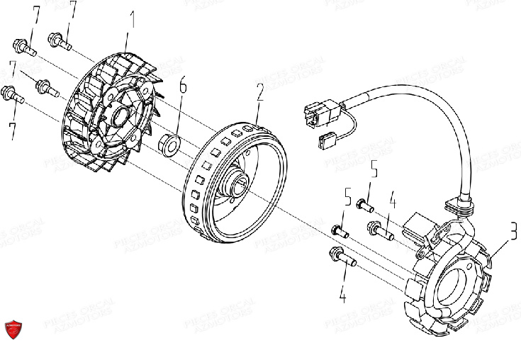 Stator ORCAL Pièces Orcal ARIOS-R 50 12" Euro 5