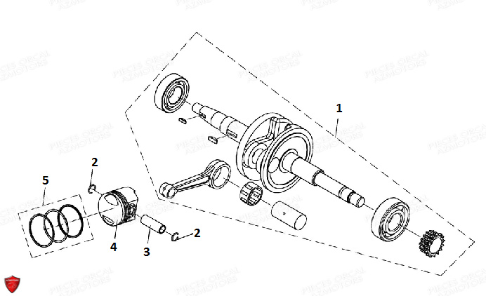 Vilebrequin ORCAL Pièces Orcal ARIOS-R 50 12" Euro 5