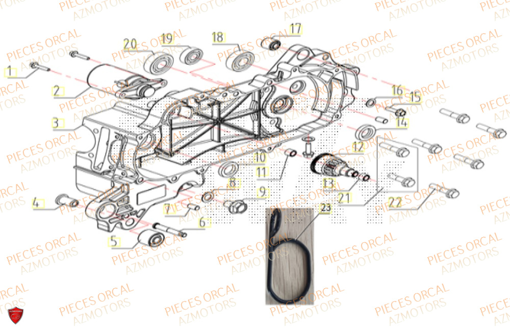 Carter Gauche ORCAL Pièces Orcal ORCAL ARIOS-R 50 12" Euro 5+