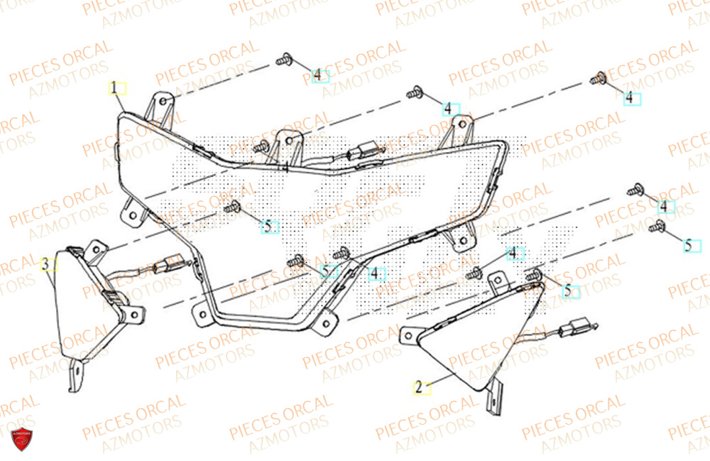 Eclairage Avant ORCAL Pièces Orcal ORCAL ARIOS-R 50 12" Euro 5+