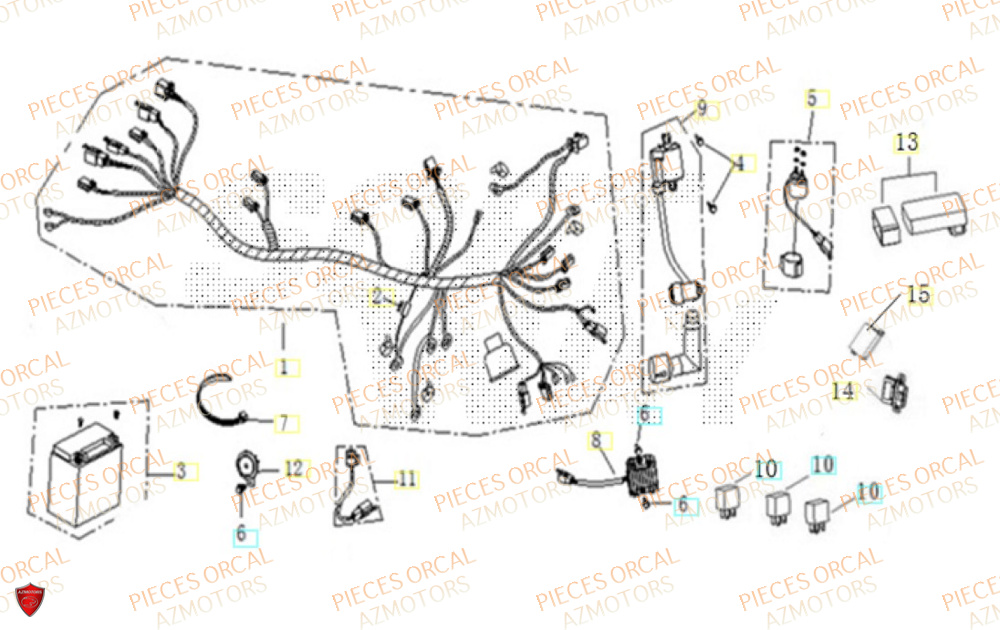 Equipement Electrique ORCAL Pièces Orcal ORCAL ARIOS-R 50 12" Euro 5+
