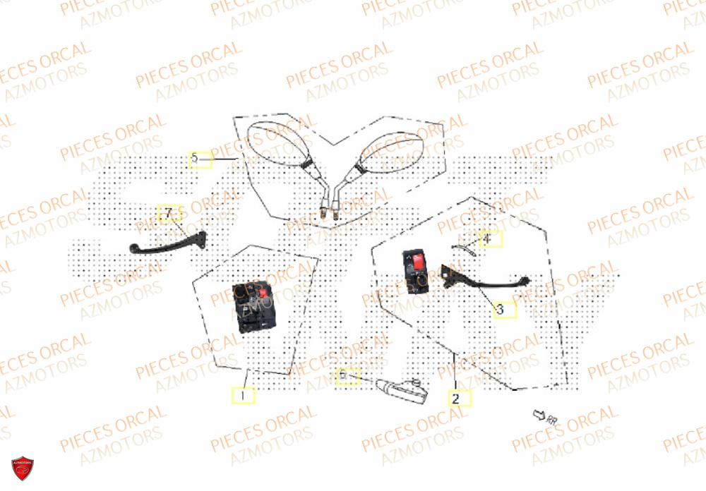 Retroviseur ORCAL Pièces Orcal ORCAL ARIOS-R 50 12" Euro 5+