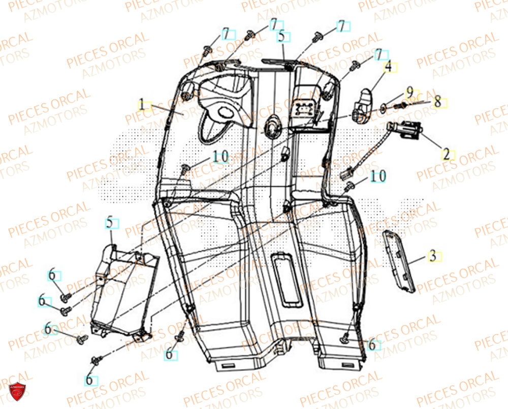 Tablier ORCAL Pièces Orcal ORCAL ARIOS-R 50 12" Euro 5+