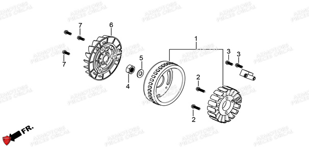 Stator ORCAL Pièces ORCAL ARIOS + 125 Euro5 (2022)