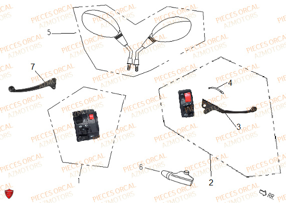 Retros Commandes ORCAL Pièces Orcal ORCAL ARIOS 50 12" Euro 5