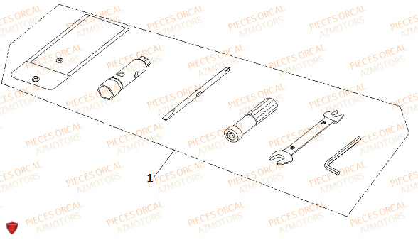 Trousse A Outils ORCAL Pièces Orcal ORCAL ARIOS 50 12" Euro 5