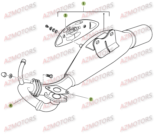 Echappement AZMOTORS 
