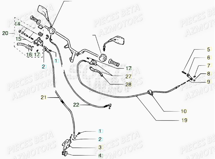 Freins BETA Pièces Scooter 50 ARK AIR 2007-2011