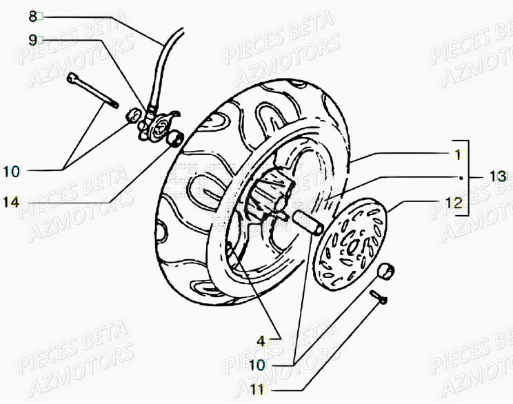 ROUE AVANT BETA ARK AIR MY07 11