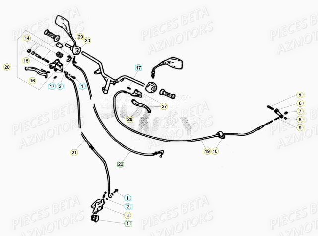 Freins BETA Pièces Scooter 50 ARK AIR 2013