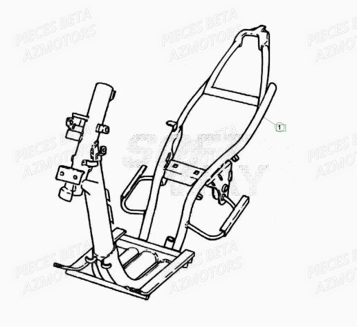 Chassis BETA Pièces Scooter 50 ARK LC 2013