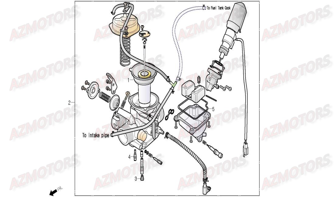 Carburateur DAELIM Pieces Scooter DAELIM Aroma 125cc