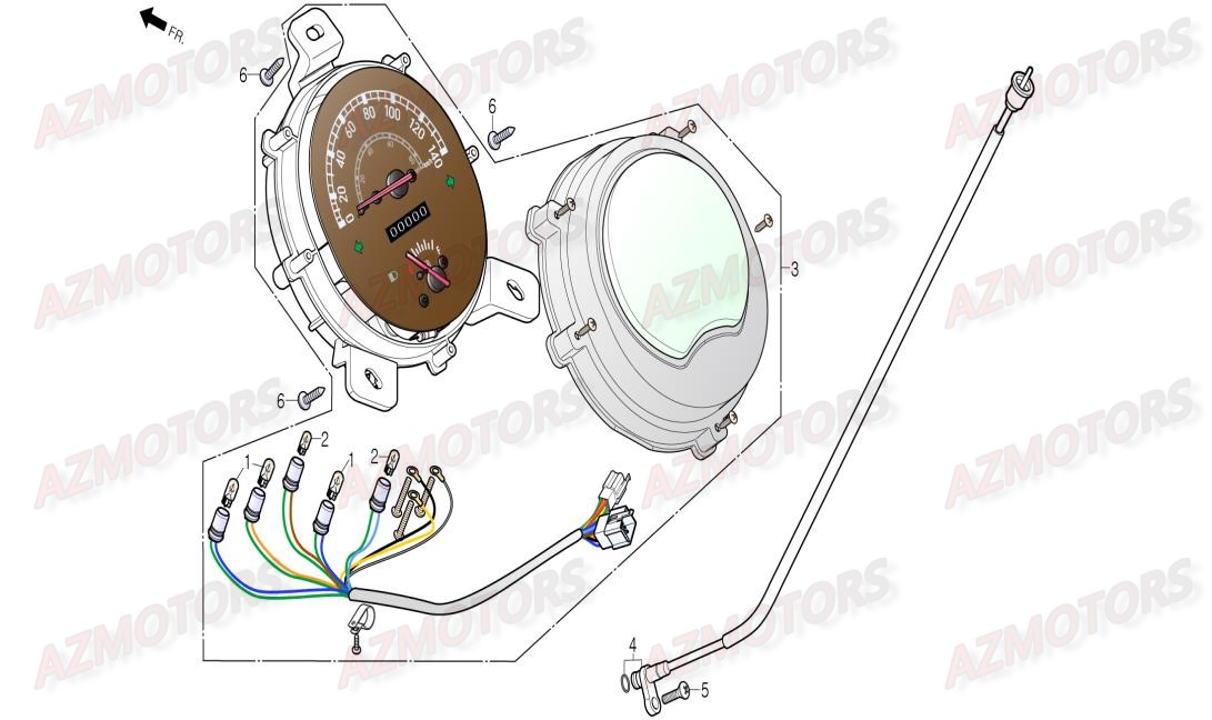 Compteur DAELIM Pieces Scooter DAELIM Aroma 125cc