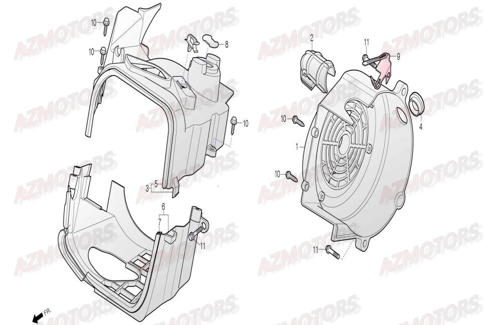 Convoyeur D Air DAELIM Pieces Scooter DAELIM Aroma 125cc