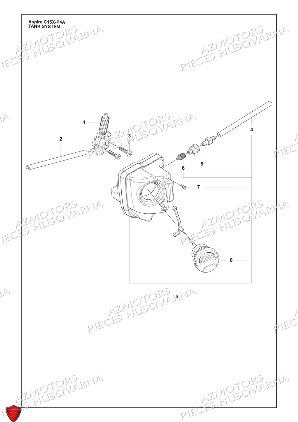 Reservoir HUSQVARNA PIECES TRONCONNEUSE Aspire C15X-P4A HUSQVARNA