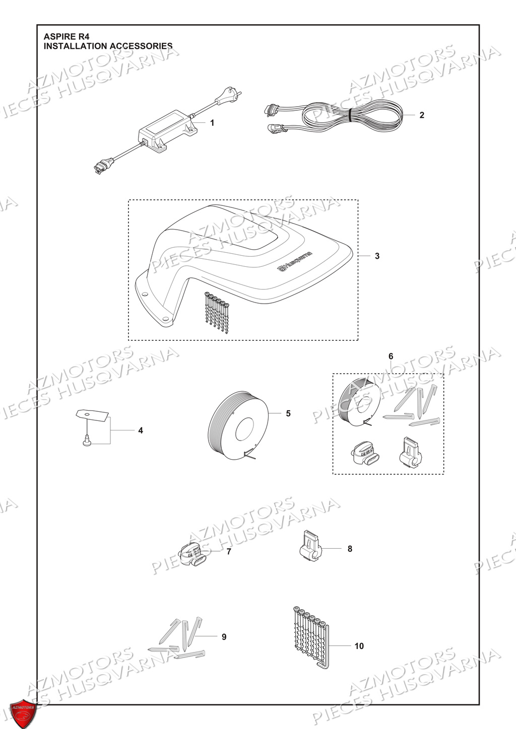 Accessoires D Installation HUSQVARNA PIECES ASPIRE_R4 ROBOT TONDEUSE HUSQVARNA