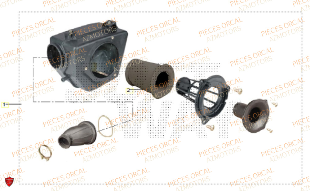 Filtre A Air ORCAL Pièces Orcal ASTOR 3 125cc EURO5+