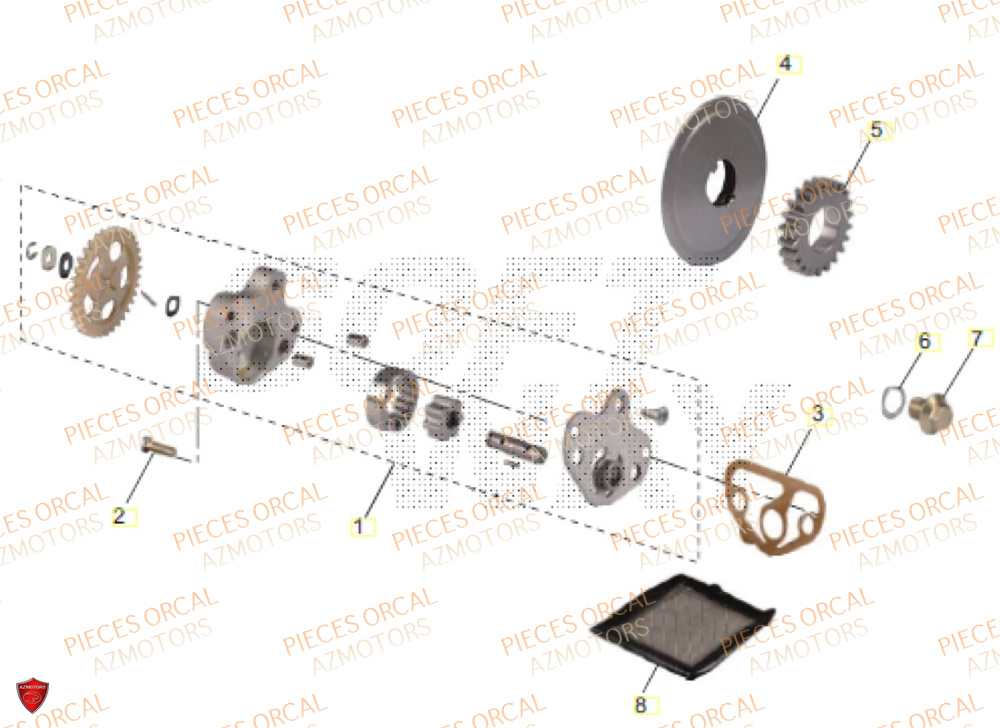 Pompe A Huile ORCAL Pièces Orcal ASTOR 3 125cc EURO5+