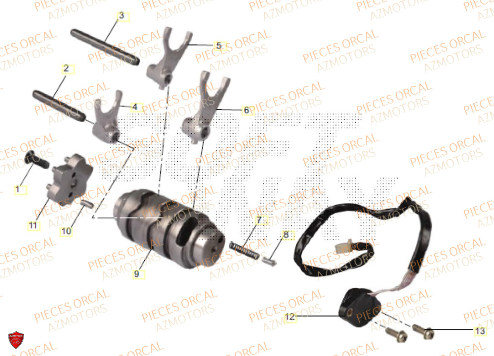 Selection ORCAL Pièces Orcal ASTOR 3 125cc EURO5+