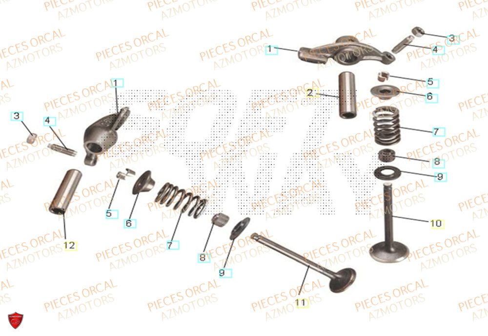 Soupapes ORCAL Pièces Orcal ASTOR 3 125cc EURO5+