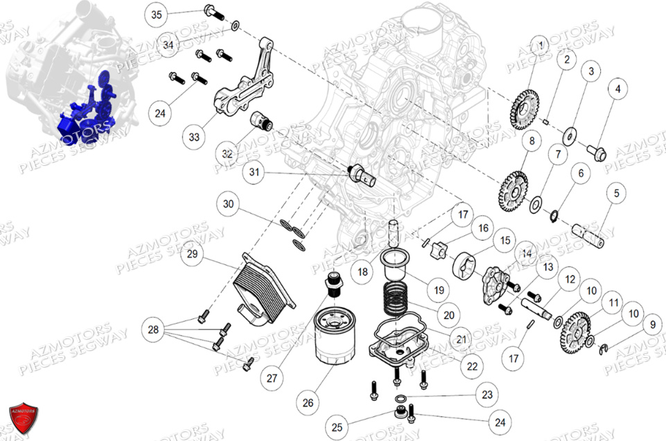Lubrification SEGWAY Pièces SNARLER AT6 L EPS DELUXE
