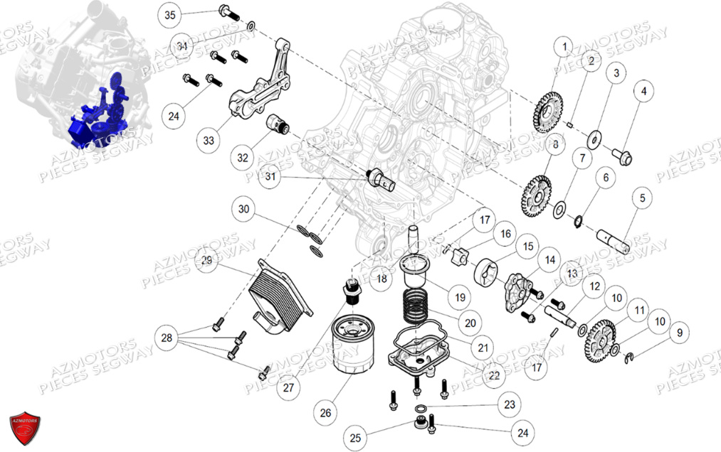 Lubrification SEGWAY Pièces QUAD SNARLER AT6S EPS