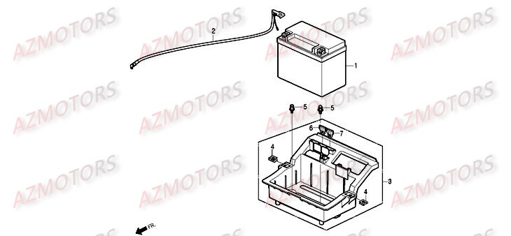 Batterie DAELIM Pièces Scooter DAELIM B-BONE 125cc
