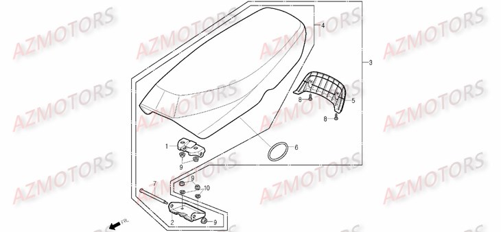 Selle DAELIM Pièces Scooter DAELIM B-BONE 125cc
