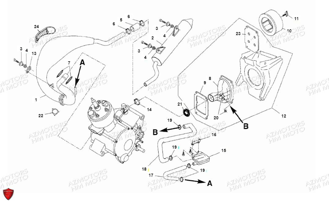 Chassis Filtre A Air VENT PIECES HM 50 BAJA & 50 DERAPAPAGE (STANDARD CADRE ACIER)(2012)