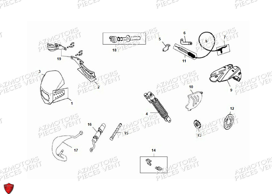 Pieces Partie Cycle VENT PIECES HM 50 BAJA & 50 DERAPAPAGE RR (2010-2011)