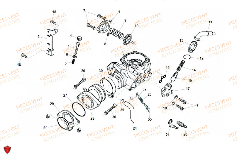 Admission VENT Pièces VENT BAJA 125 4T 2019 (STANDARD)