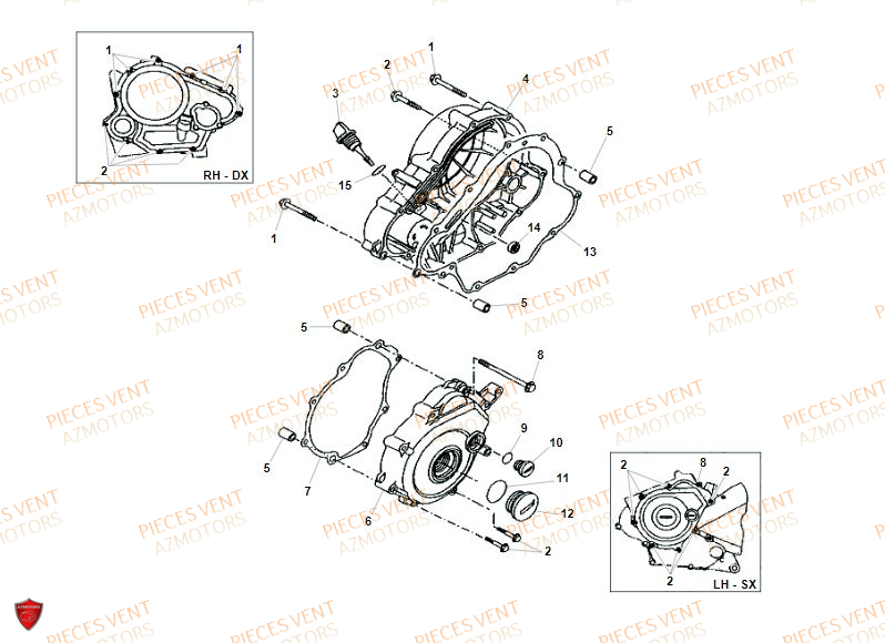 COUVRE_CARTER VENT Pièces MOTO Vent BAJA 125 4T 2019 (STANDARD)