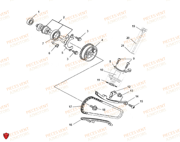 Distribution VENT Pièces VENT BAJA 125 4T 2019 (STANDARD)