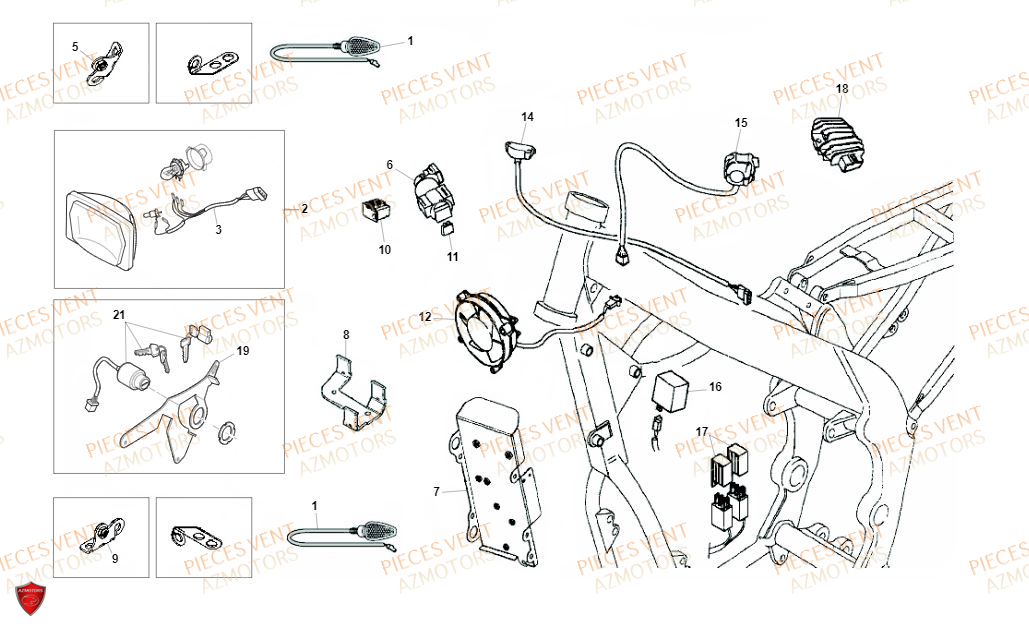 Equipement Electrique 1 VENT Pièces VENT BAJA 125 4T 2019 (STANDARD)