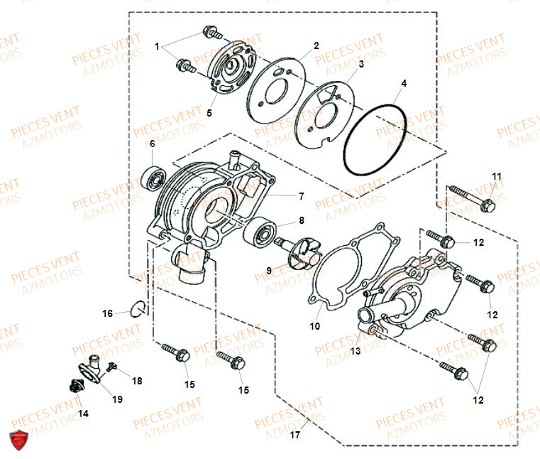 Pompe A Eau VENT Pièces VENT BAJA 125 4T 2019 (STANDARD)