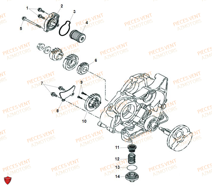 Pompe A Huile VENT Pièces VENT BAJA 125 4T 2019 (STANDARD)