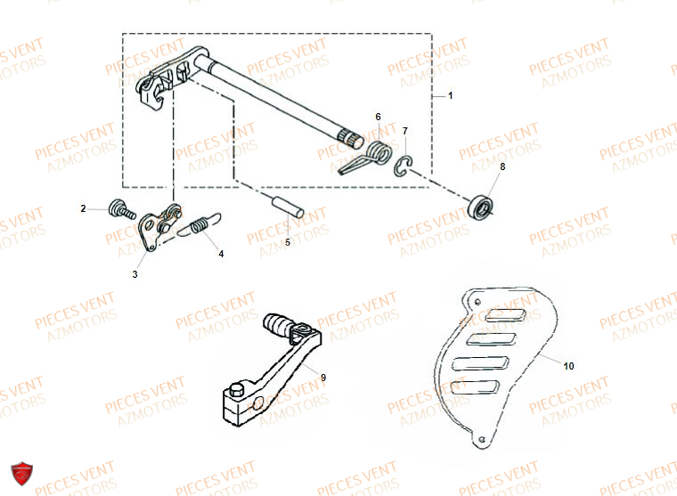 Selecteur De Vitesses VENT Pièces VENT BAJA 125 4T 2019 (STANDARD)