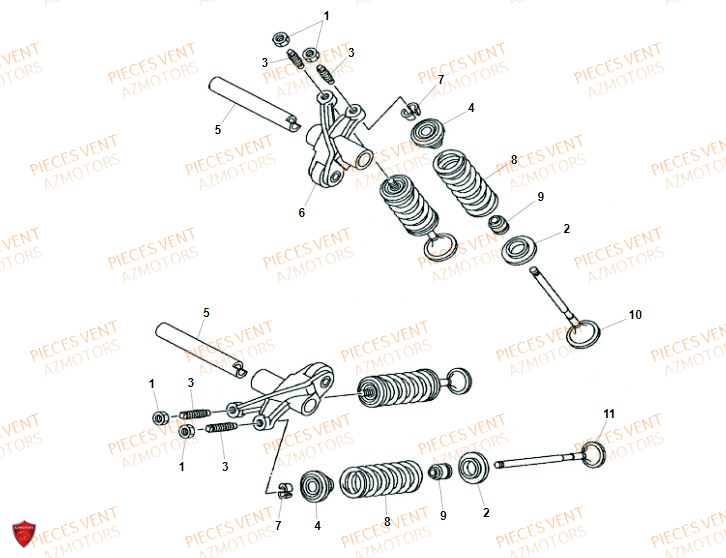 Soupapes VENT Pièces VENT BAJA 125 4T 2019 (STANDARD)