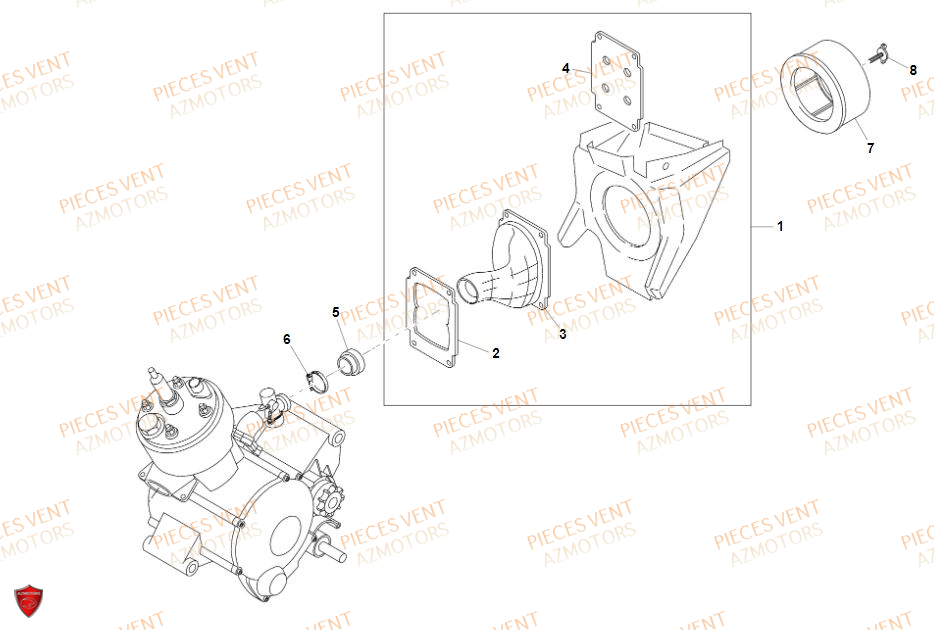 FILTRE_A_AIR VENT Pièces Vent Enduro BAJA 50cc - 2019